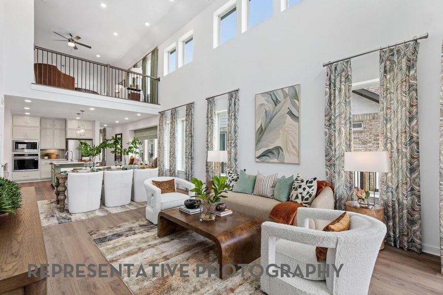 Furnished interior view inside a new home in Bridgeland, Cypress (Image 8).
