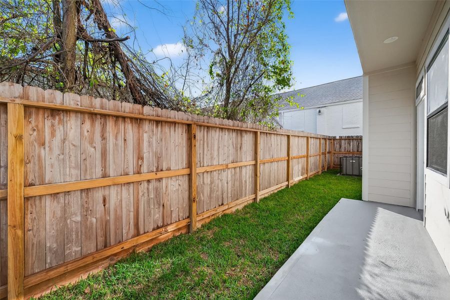 Exterior details and patio area of a home in , Houston (Image 30).