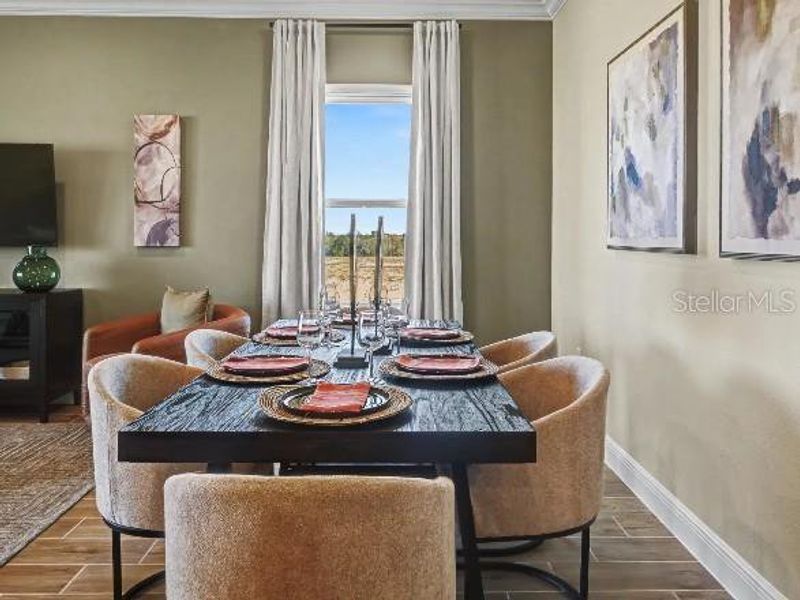 Furnished interior view inside a new home in Lake Deer Estates, Poinciana (Image 5).