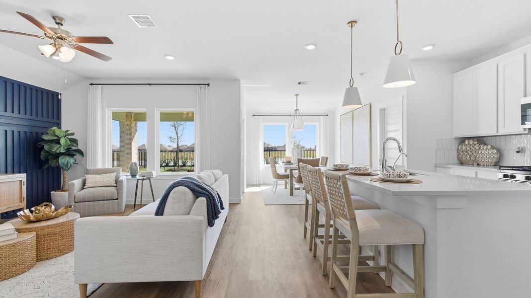 Furnished interior view inside a new home in Westland Ranch 50' Homesites, League City (Image 12).