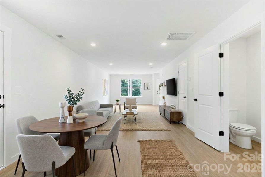 Furnished interior view inside a new home in , Hickory (Image 8).