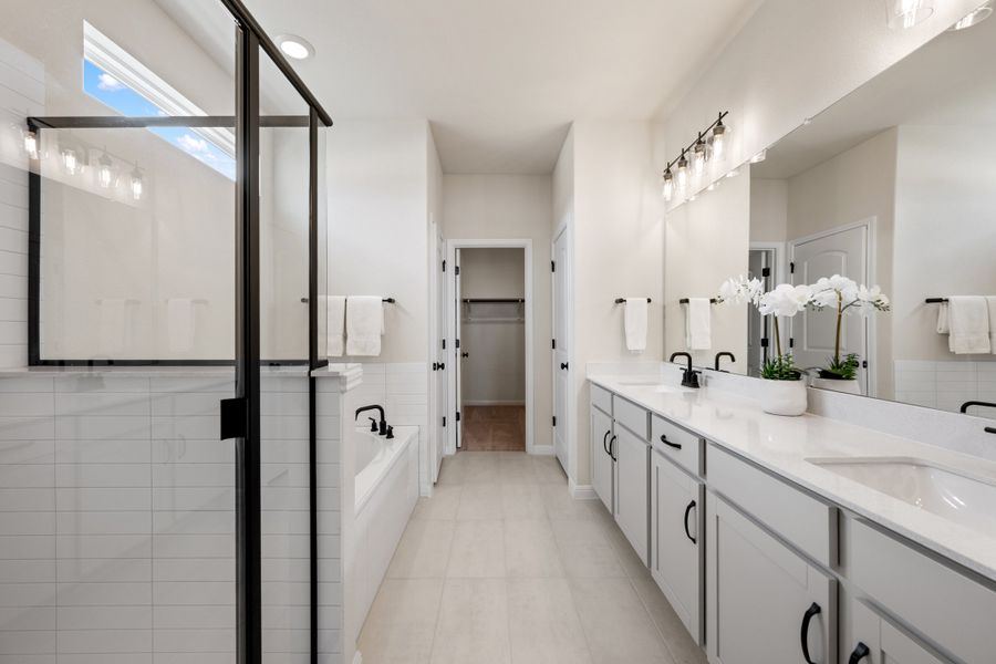 Representative furnished interior of a home built from the Granbury by Ashton Woods in Berry Creek Highlands, Georgetown (Image 33). Representative furnished interior of a home built from the Granbury by Ashton Woods in Berry Creek Highlands, Georgetown (Image 33).