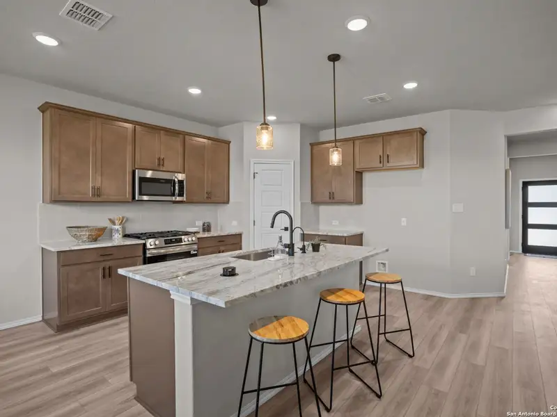 Furnished interior view inside a new home in Horizon Pointe, Converse (Image 9).
