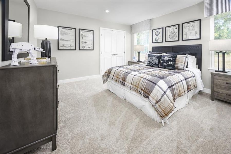 Representative furnished interior of a home built from the Hudson by Ryan Homes in Stillwood Farms, Easley (Image 39).