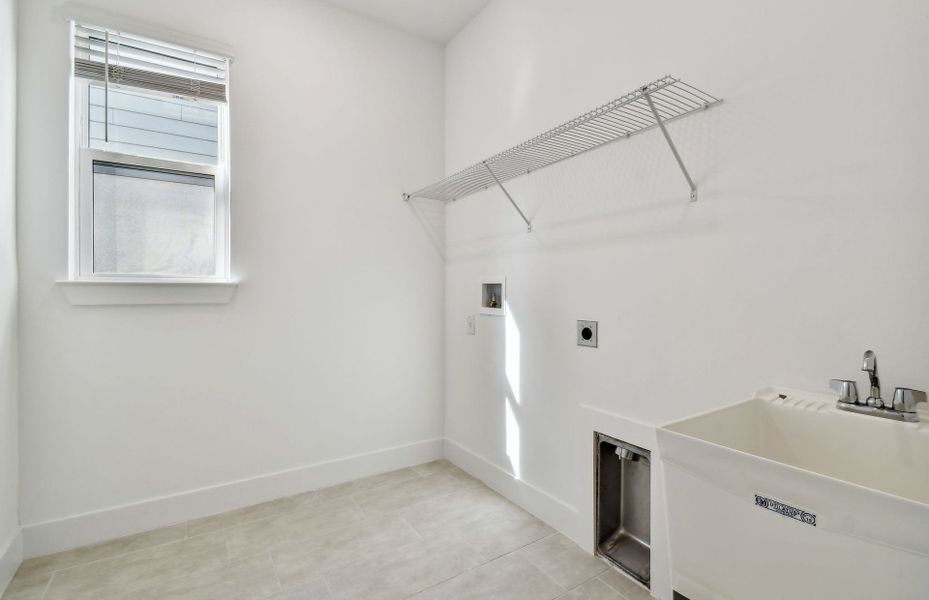 Laundry Room with Utility Sink