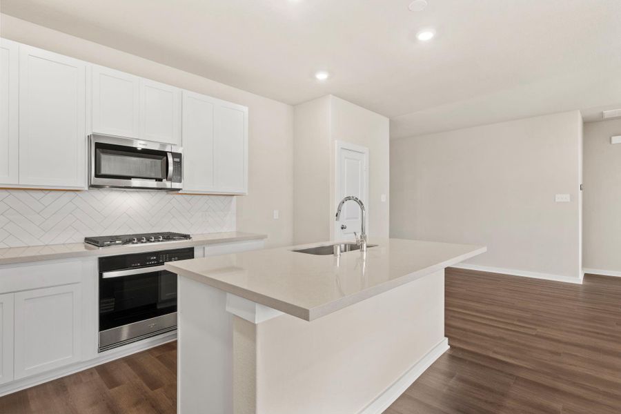 Furnished interior view inside a new home in Windrose Green, Angleton (Image 12).