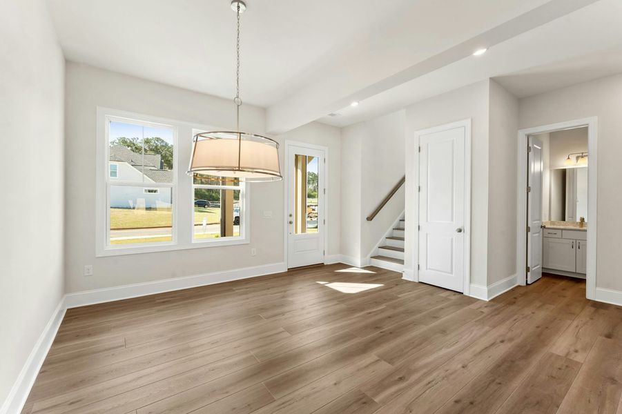 Representative unfurnished interior of a home built from the The Primrose by Windsong Properties in Ashbury Commons, Powder Springs (Image 20). Representative unfurnished interior of a home built from the The Primrose by Windsong Properties in Ashbury Commons, Powder Springs (Image 20).