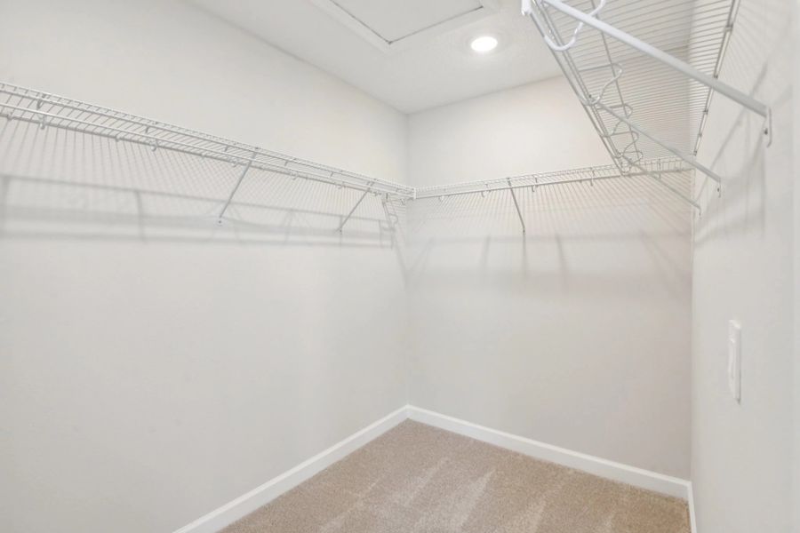 Large walk-in closet located off the primary bedroom