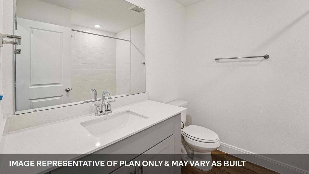 Furnished interior view inside a new home in Railhead, Cedar Creek (Image 8).