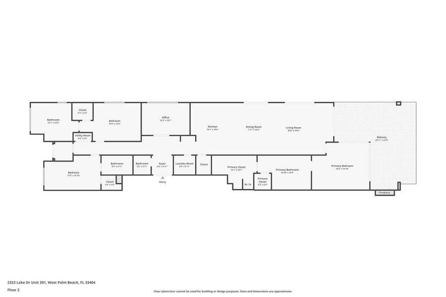 2D floor plan layout of this home in , Riviera Beach, FL (Image 2). 2D floor plan layout of this home in , Riviera Beach, FL (Image 2).
