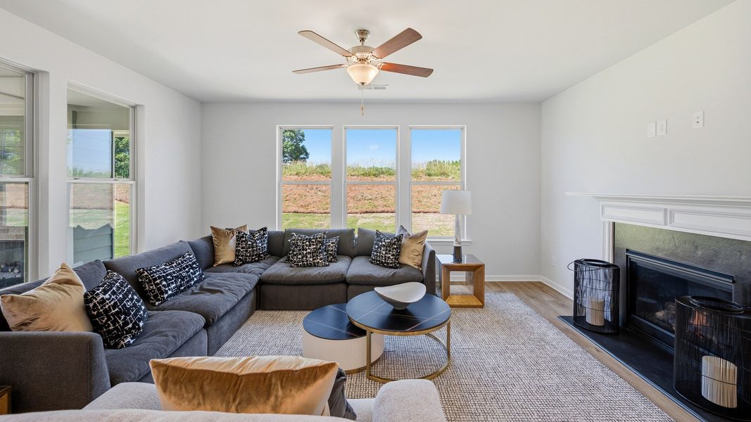 Representative furnished interior of a home built from the Stonefield - Side Entry by DRB Homes in Brighton, Locust Grove (Image 16).