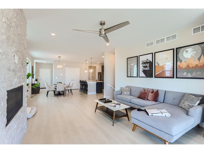 Furnished interior view inside a new home in Country Club Reserve, Fort Collins (Image 18).