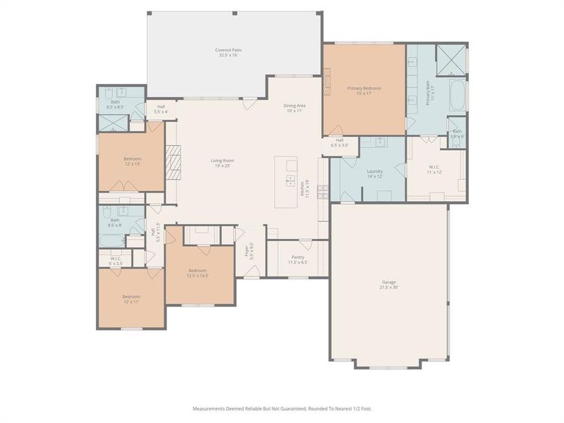 2D floor plan layout of this home in , Glen Rose, TX (Image 4).