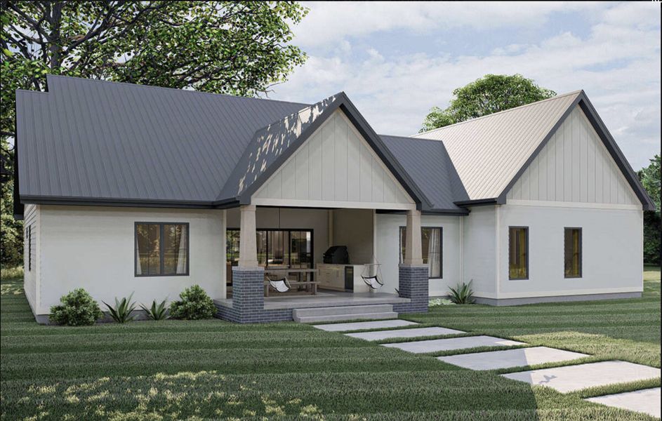 Representative exterior photo of a completed home built from the Darla by Zeal Home Builders in Monarch Manor, Poolville, TX (Image 15).