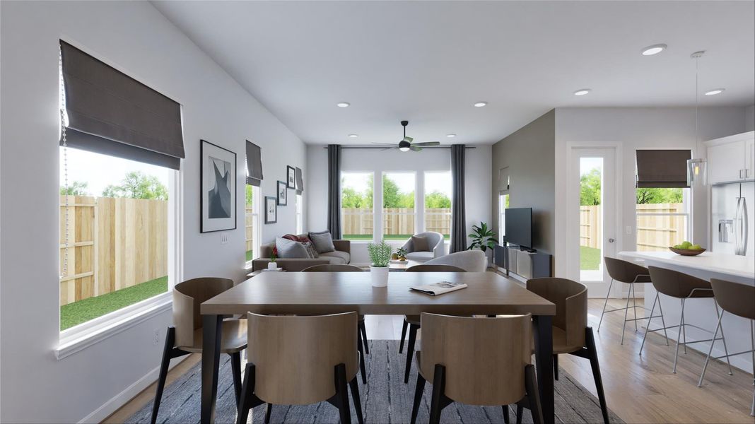 Furnished interior view inside a new home in The Villas Collection at Novel, Austin (Image 2).