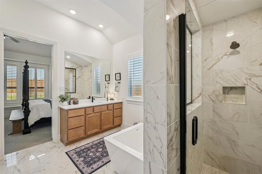 Furnished interior view inside a new home in Ridge Crossing, Waxahachie (Image 26).