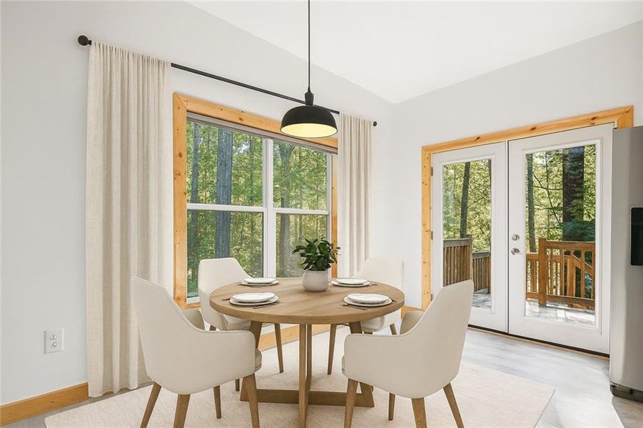 Furnished interior view inside a new home in , Talking Rock (Image 12).