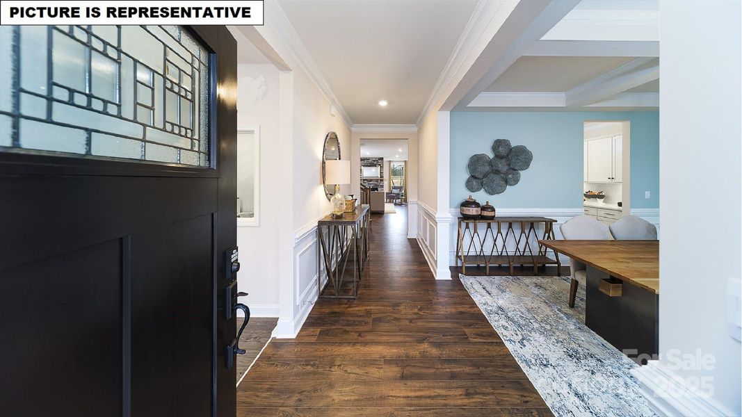 Furnished interior view inside a new home in Falls Cove, Troutman (Image 6).