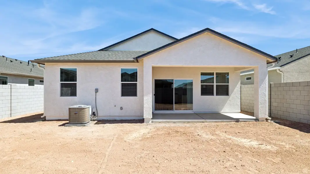 Exterior details and patio area of a home in Quail Ranch, San Tan Valley (Image 2). Exterior details and patio area of a home in Quail Ranch, San Tan Valley (Image 2).