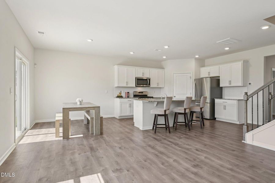 kitchen & table part family room-Blue As