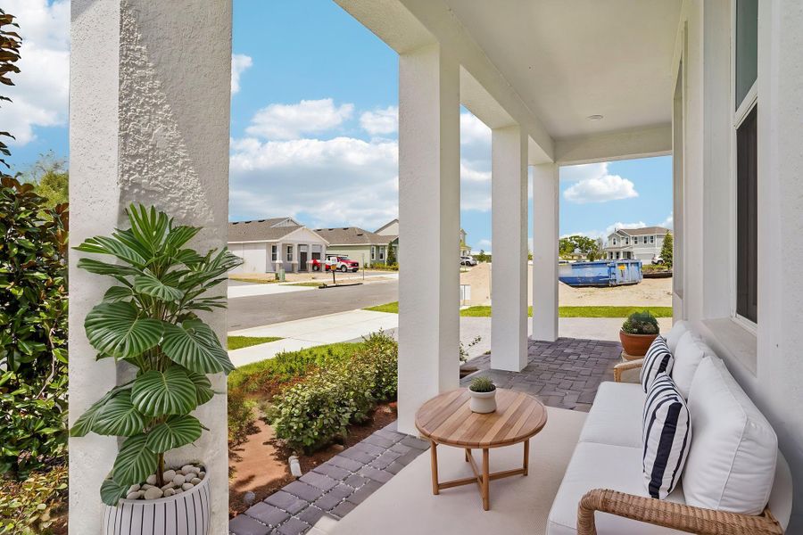 Representative exterior details of a home built from the Cedar by Risewell Homes in Oakview, Apopka (Image 3).
