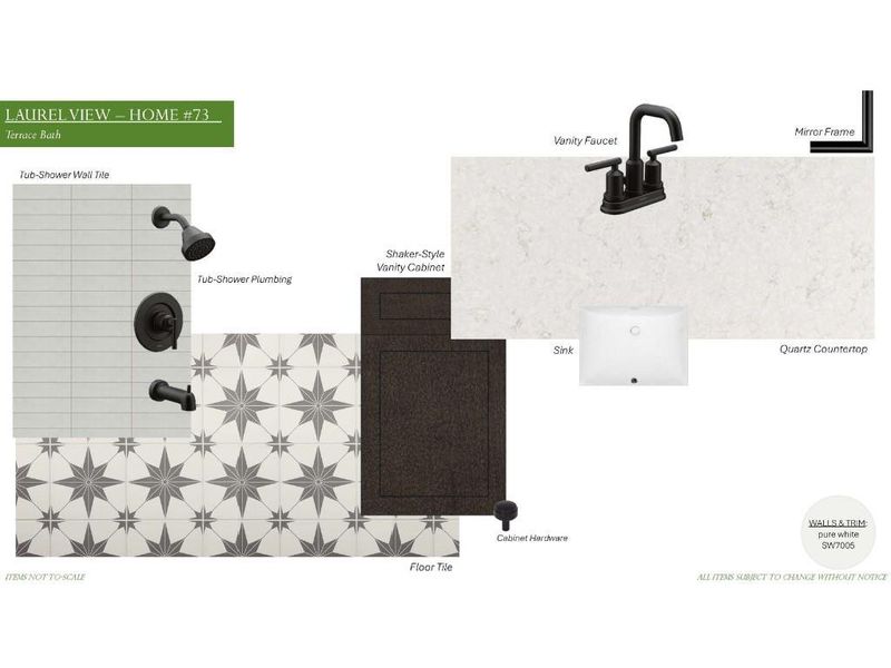 Sample of building materials used in homes in Laurel View, Suwanee (Image 38).