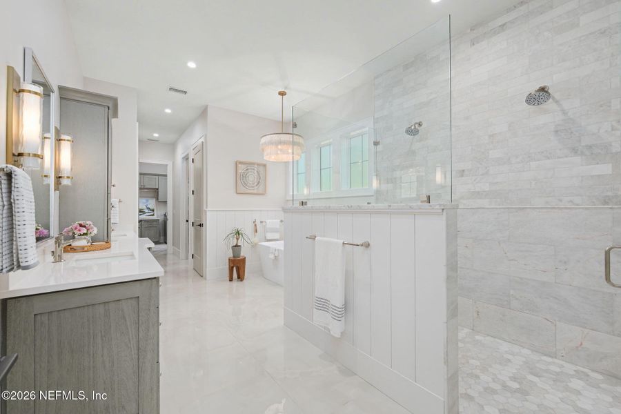 Furnished interior view inside a new home in , Ponte Vedra Beach (Image 55).