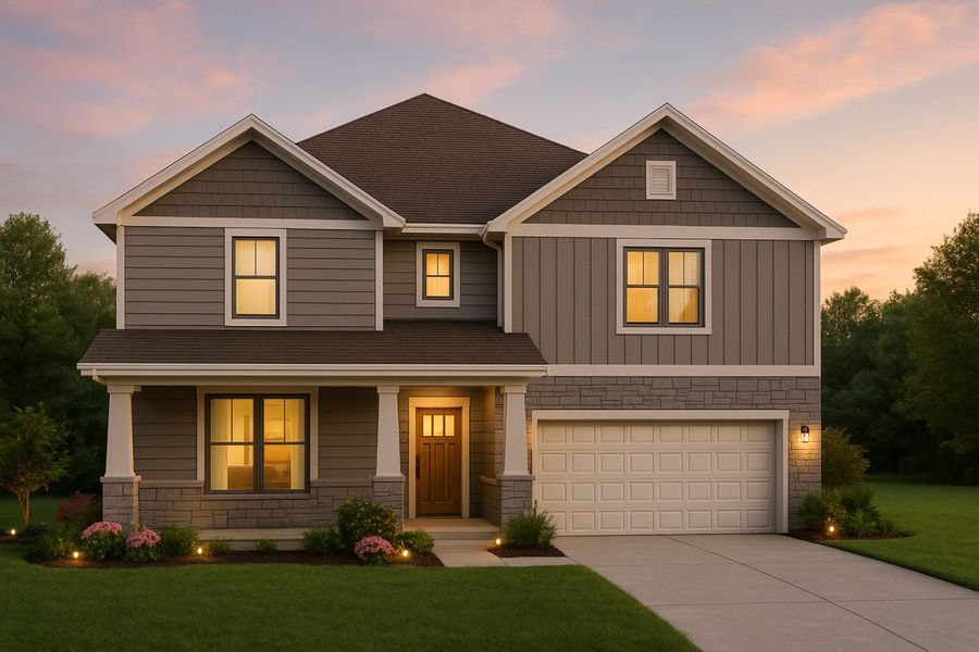 Representative exterior photo of a completed home built from the Hawthorn II Trinity Grove Country by Brohn Homes in Trinity Grove, Spring, TX (Image 15).