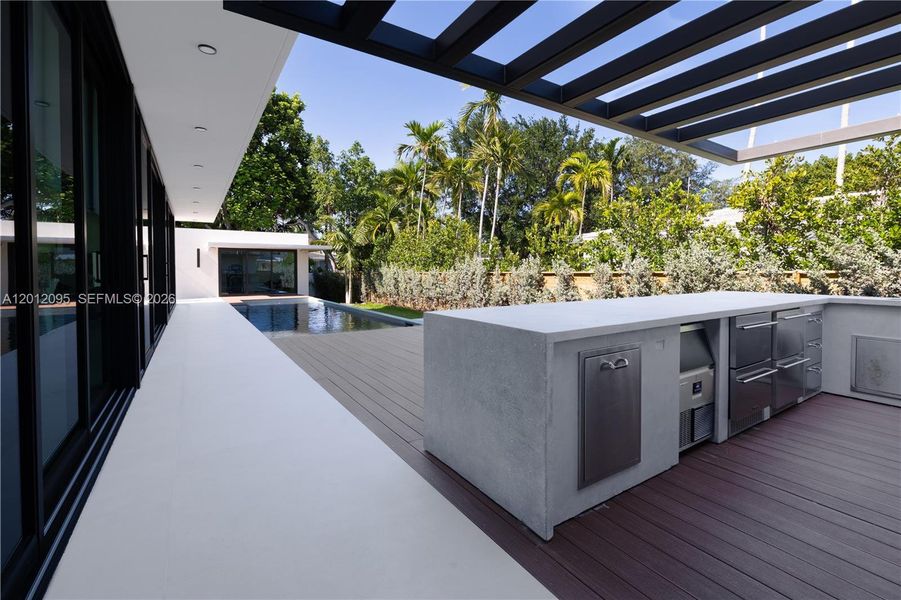 Exterior details and patio area of a home in , Miami Shores (Image 18). Exterior details and patio area of a home in , Miami Shores (Image 18).