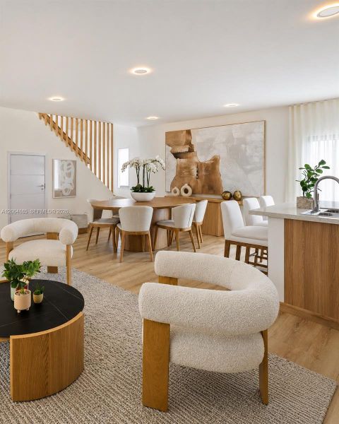 Furnished interior view inside a new home in , Florida City (Image 10).