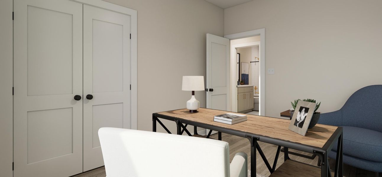 Furnished interior view inside a new home in , Charleston (Image 25).