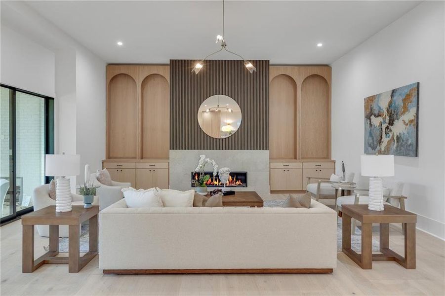 Furnished interior view inside a new home in , Atlanta (Image 16).