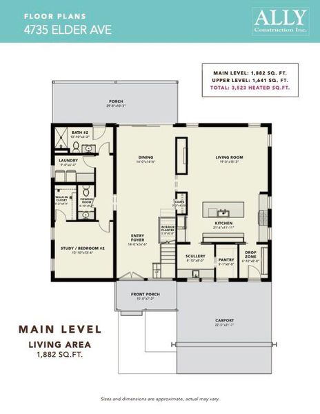 HERMAN PLAN - Main Level Floorplan