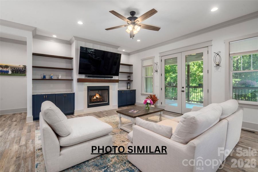 Furnished interior view inside a new home in , Hendersonville (Image 14).