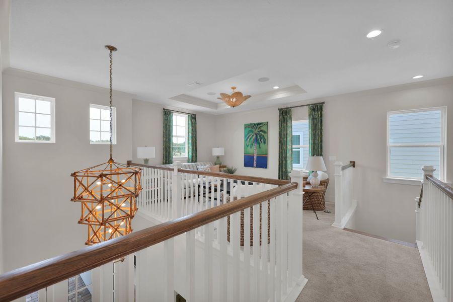 Representative furnished interior of a home built from the Scarlett by Riverside Homes in Mariposa at EverRange 50' Series, Jacksonville (Image 54).