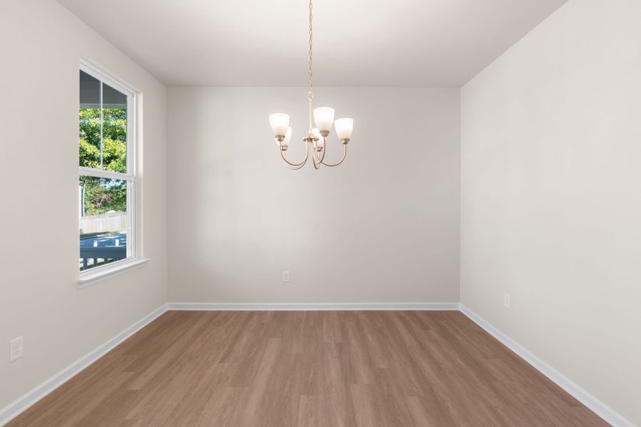 Representative unfurnished interior of a home built from the The Willow B by Davidson Homes LLC in Wehunt Meadows, Hoschton (Image 14).