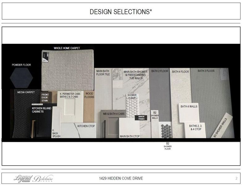 Representative photo of design selections for 1429 Hidden Cove