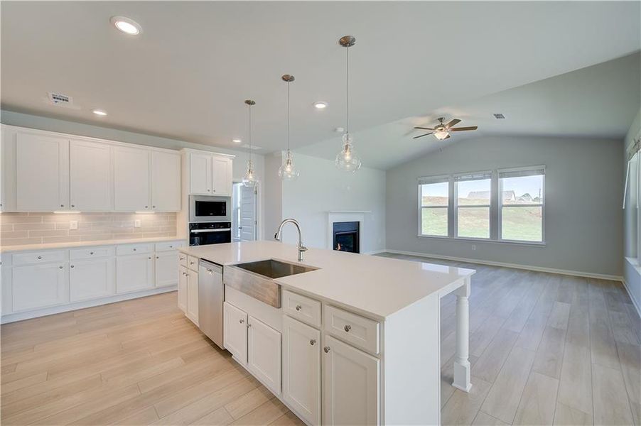 Furnished interior view inside a new home in Grandview at Millers Mill, Stockbridge (Image 9).