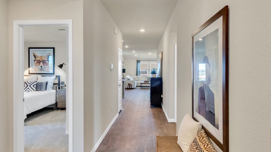 Furnished interior view inside a new home in Bar W Ranch, Leander (Image 3).