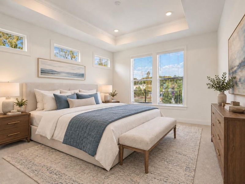 Furnished interior view inside a new home in , Holly Springs (Image 18).