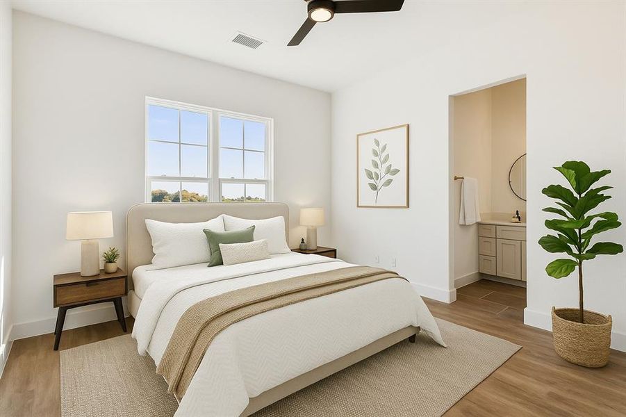 Furnished interior view inside a new home in , Justin (Image 27).