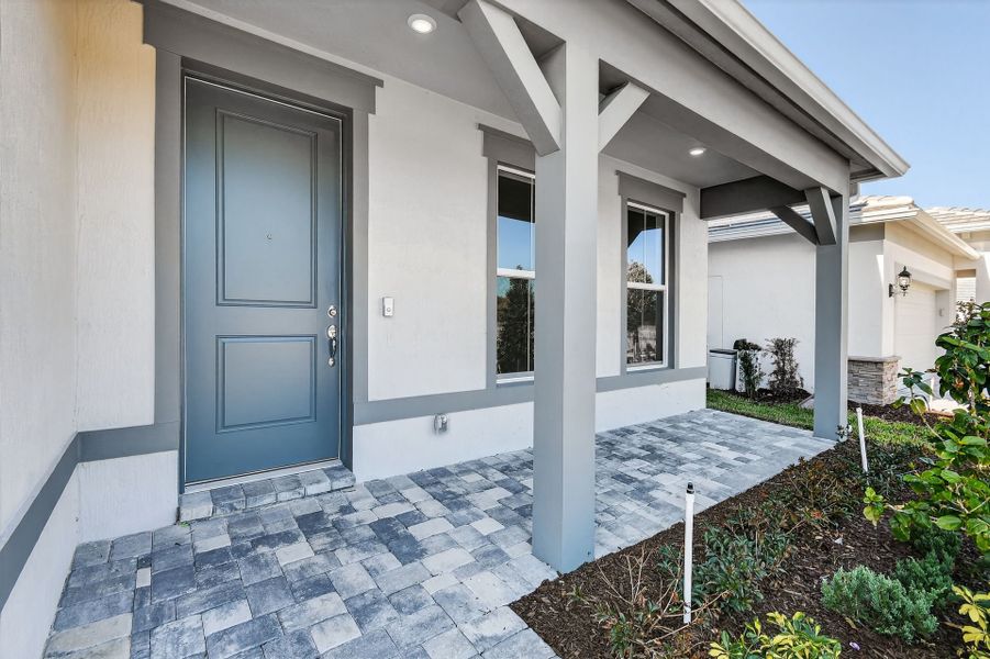 Exterior details and patio area of a home in Harbor Isle, Vero Beach (Image 37). Exterior details and patio area of a home in Harbor Isle, Vero Beach (Image 37).