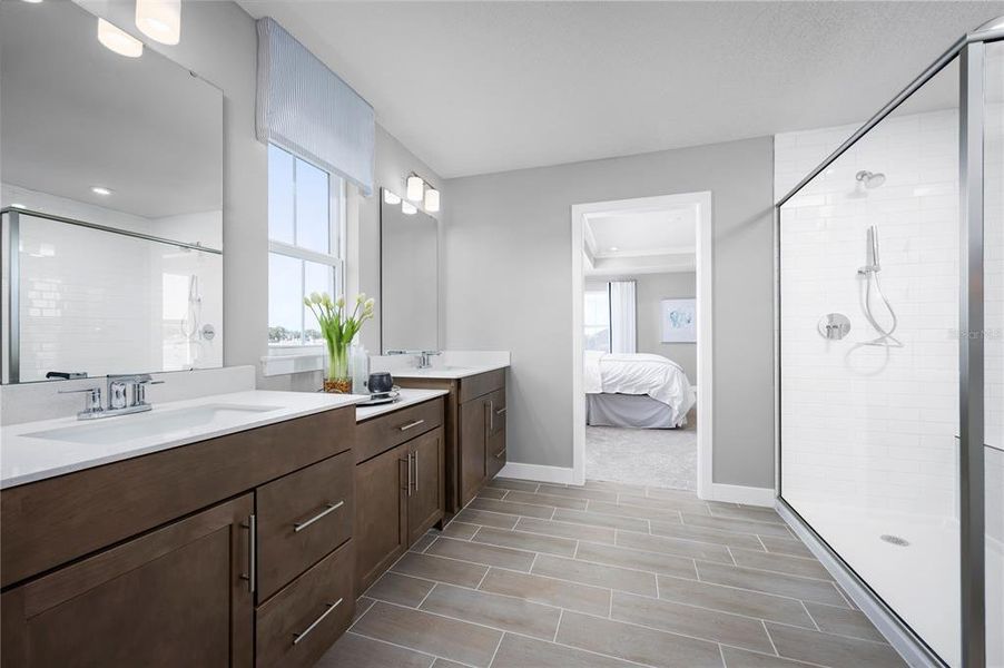 Furnished interior view inside a new home in Cedar Landings, Leesburg (Image 9).