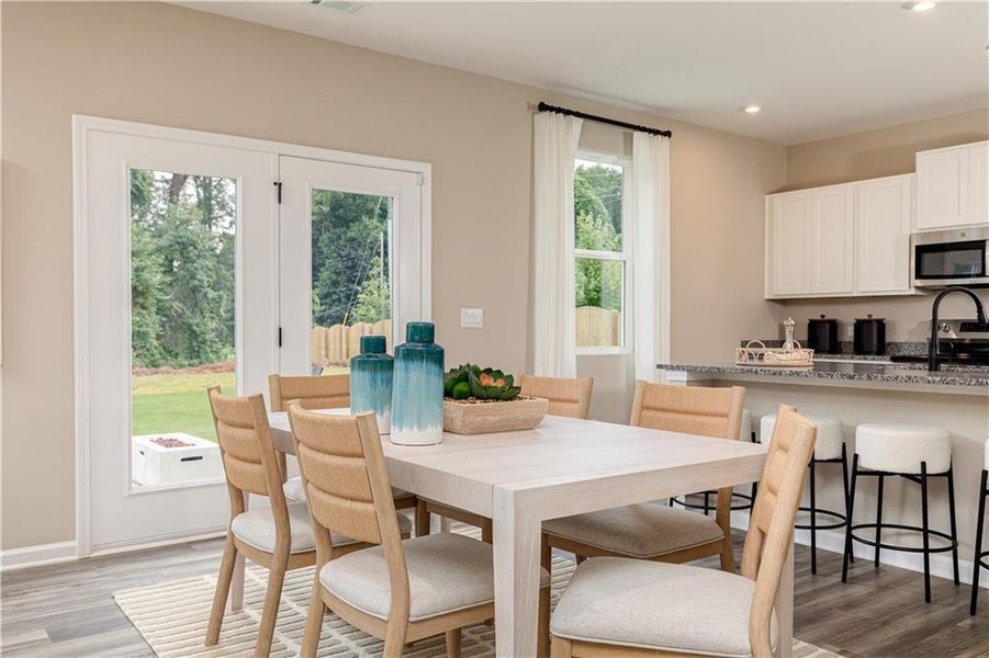 Furnished interior view inside a new home in Rhodes Glen, Lawrenceville (Image 43).