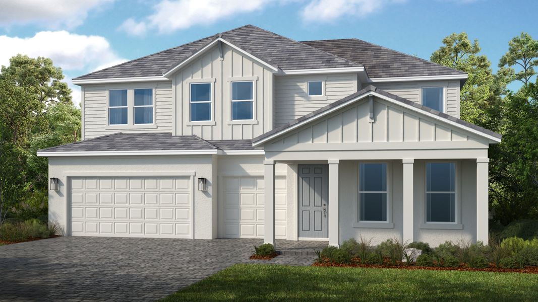 Representative exterior photo of a completed home built from the Nantucket by Taylor Morrison in Victoria Lakes, Odessa, FL (Image 3).