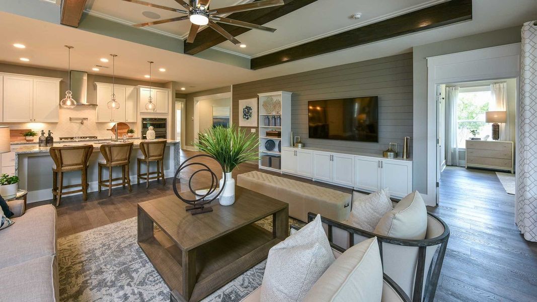 Island Kitchen & Great Room
