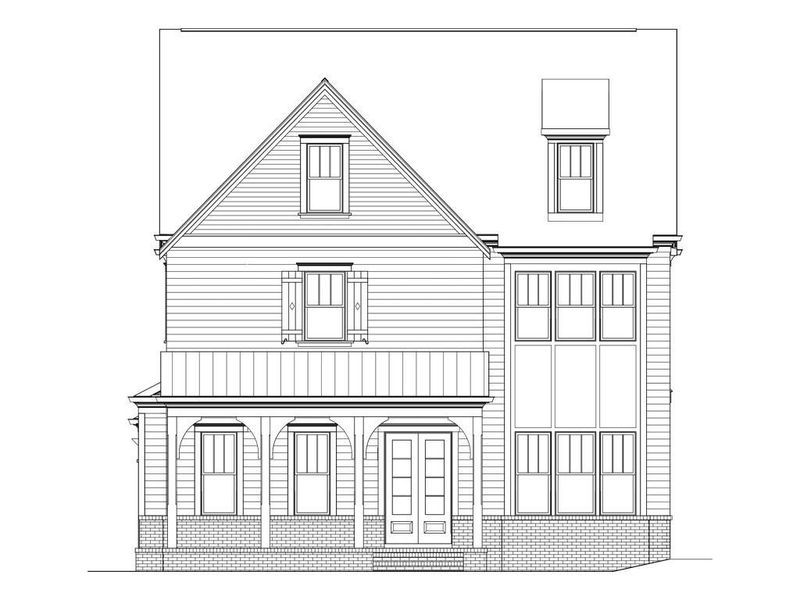 Front exterior of a new home in , Woodstock, GA, highlighting curb appeal (Image 2).