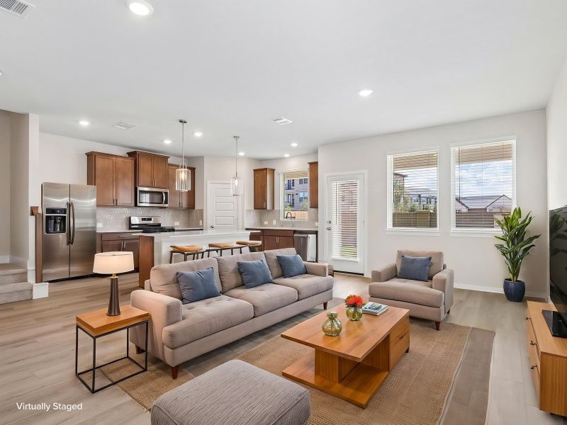 Furnished interior view inside a new home in Parkway Commons - City Series, Missouri City (Image 5).
