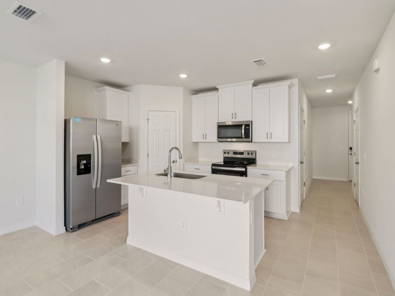 Furnished interior view inside a new home in Cagan Crossings West, Clermont (Image 4). Furnished interior view inside a new home in Cagan Crossings West, Clermont (Image 4).