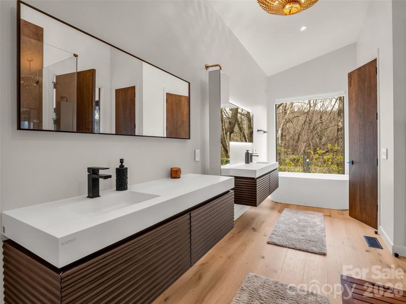 Furnished interior view inside a new home in , Lake Lure (Image 8).